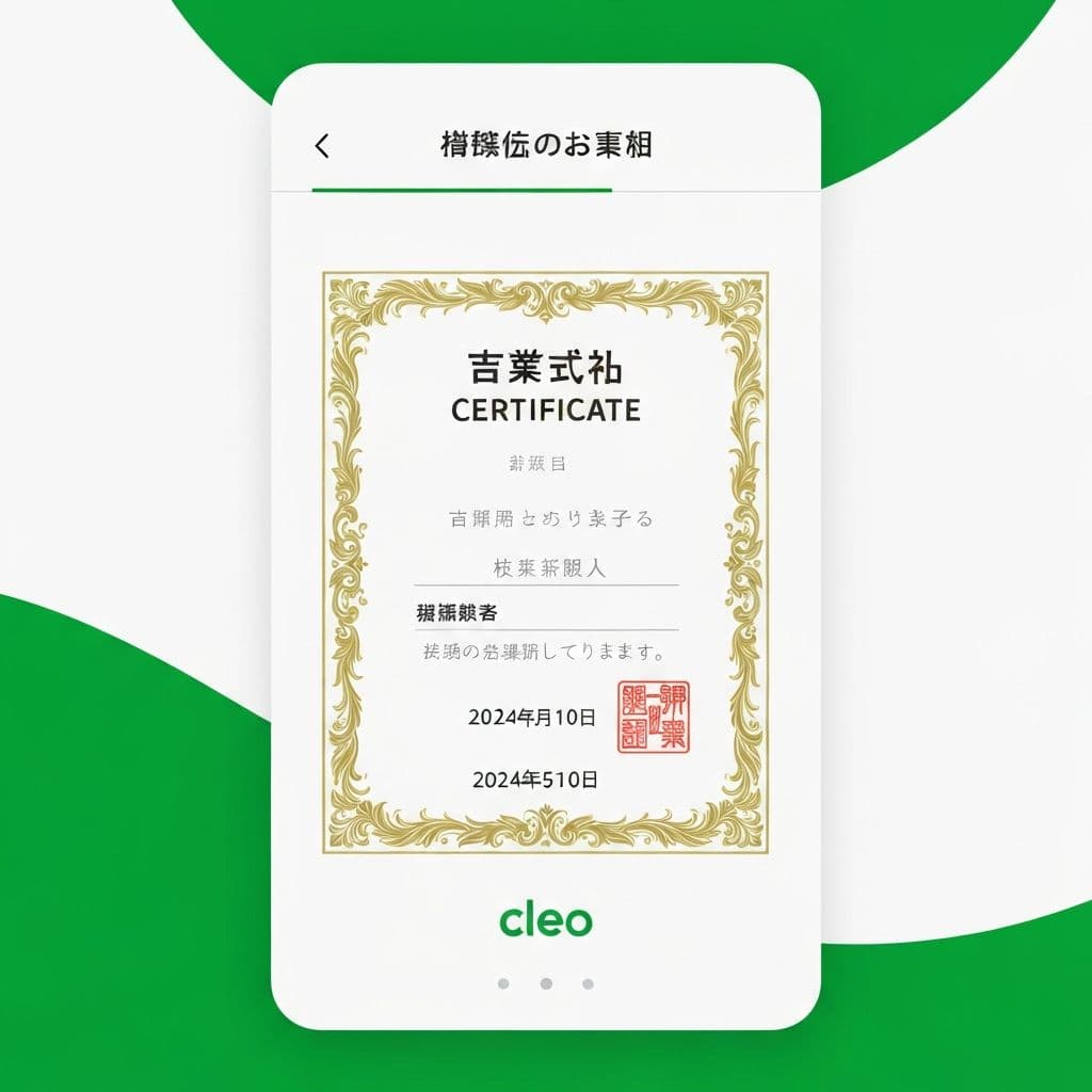 修了証画面