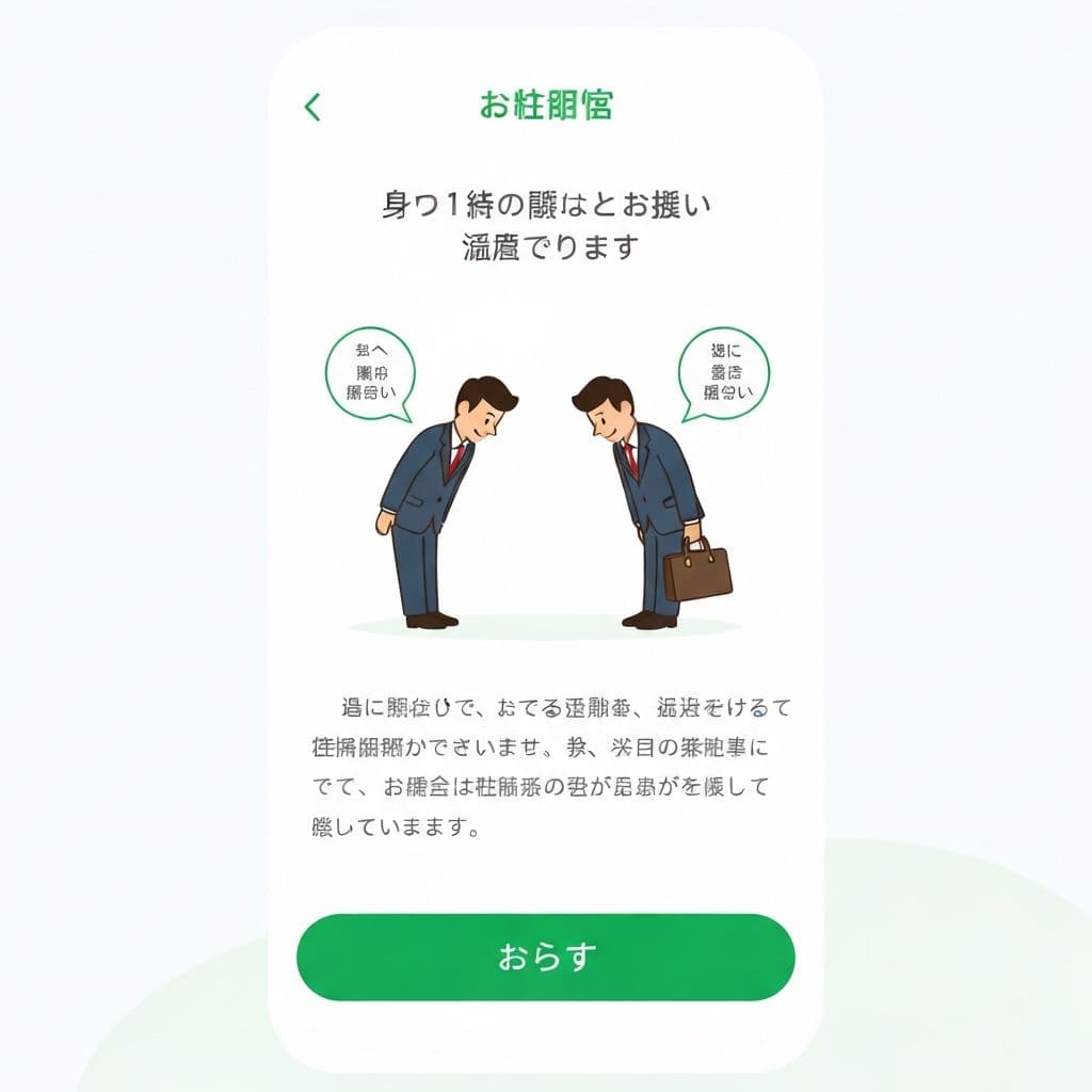 ビジネスマナー入門のレッスン画面